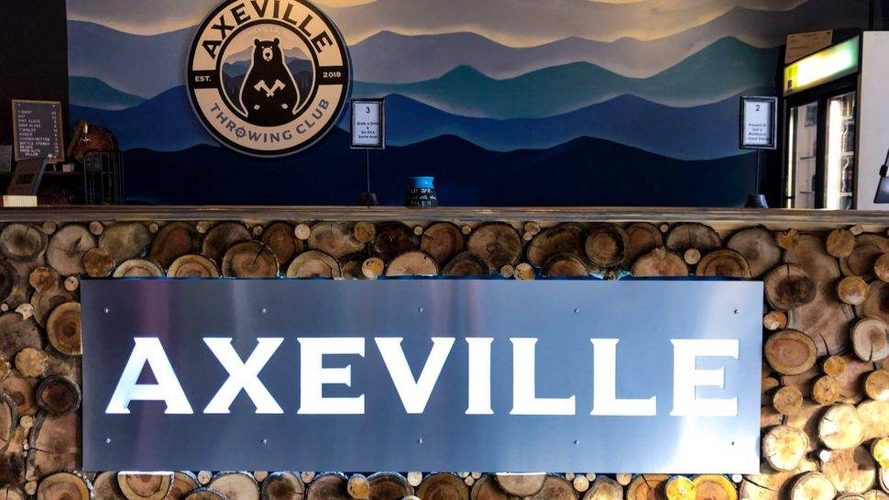 Axeville Sign